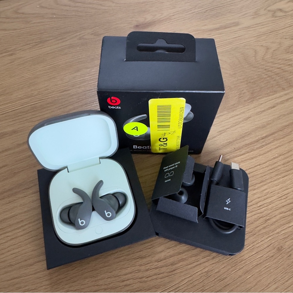 Beats by Dre Powerbeats Fit Pro Sage Green and Dark Gray Wireless Earbuds